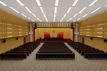 人大、政協(xié)表決會議室報告廳（550-750m2）